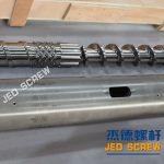 杰德 出口越南的單排氣造粒機螺桿機筒 技術(shù)精湛 塑化優(yōu)良-舟山市杰德機械有限公司，擠出機螺桿，注塑機螺桿，舟山螺桿，螺桿廠